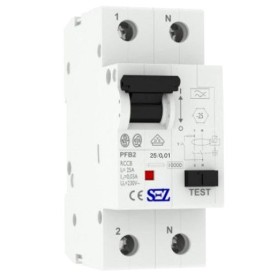 Пристрій захисного відключення (диференціальне реле) SEZ PFB2 25 A/0,01A (PFB2_25A/0,01A)