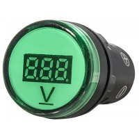 Зеленый постовой вольтметр Аско-Укрем AD22-22 DVM DC 5-30В
