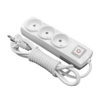 Подовжувач Violux 3р 3м без заземлення з вимикачем ( 920341 )