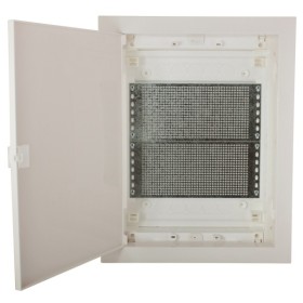 Мультимедійний щиток ETI 001101187 ECG28 MEDIA-PT (перфорована панель та пластикові прозорі двері)