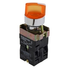 Перемикач Аско-Укрем XB2-BK2565 (0-I) з підсвічуванням жовтий (A0140010081)