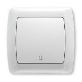 Кнопка дзвінка Carmen біла VIKO