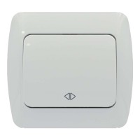 Выключатель ELBI ZIRVE Fixline белый 1кл промежуточный ( 501-010201-214 )