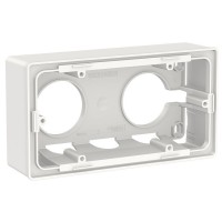Двухпостовая коробка Schneider Electric NU800418 для открытой установки (белая)