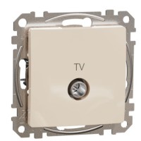 Кінцева TV-розетка 4 дБ Schneider Electric Sedna Design & Elements бежева SDD112471