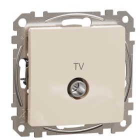 Кінцева TV-розетка 4 дБ Schneider Electric Sedna Design & Elements бежева SDD112471