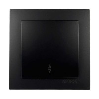 Вимикач Nilson Touran чорний мат 1кл прохідний ( 24381007 )