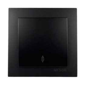 Вимикач Nilson Touran чорний мат 1кл прохідний ( 24381007 )