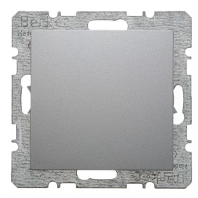 Заглушка з центральною панеллю без цоколя, алюміній Berker