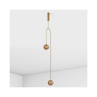 Підвісний світильник, люстра Imperium Light 349224.12.69 Leister E14 2x40W IP20 Золотий