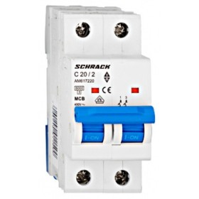 Автомат електричний 20А 2P 6кА, Schrack Technik