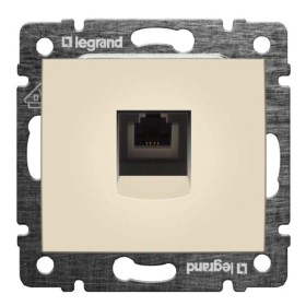 Механизм розетки телефонной RJ-11 Valena слоновая кость (695622)