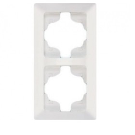 Вертикальна 2-на рамка NE-AD ARAS 93-10-61 біла