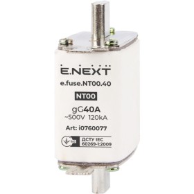 Плавкий предохранитель E.Next e.fuse.NT00.40 габарит 00 40А (i0760077)