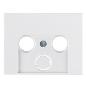 Накладка для антенной розетки 2/3 отверстия полярная белизна Berker K.1