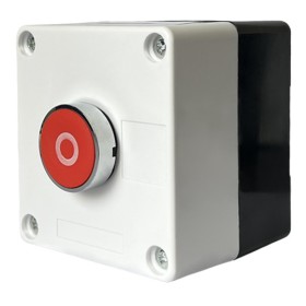 Одномісний пост керування Promfactor FP4-BOX1W2 з металевою кнопкою "O" (Stop)