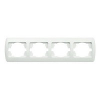 Рамка ELBI ZIRVE Fixline белая 4-я горизонтальная (501-000202-228)