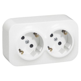 Розетка 2X2К+З Legrand Forix белая