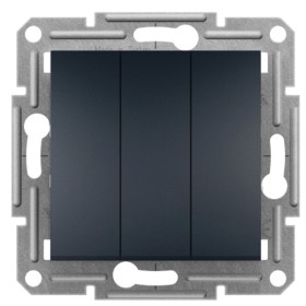 Трехклавишный выключатель Schneider Electric Asfora EPH2100171 (антрацит)