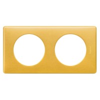 Двопостова рамка Legrand Celiane (068792) (латунь)