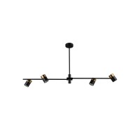 Люстра Italux PND-58892-4-BK-BRO Elice GU10 4x35W IP20 черная