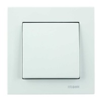 Выключатель Nilson Moda белый 1кл с подсветкой ( 21112002 )