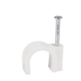 Кабельная скоба ECOHOME ЕСО CHR-4 4мм плоска белая 100шт (ECO015004010)