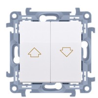 Натискний жалюзійний вимикач Kontakt Simon Simon 10 CZP1.01/11 (білий)