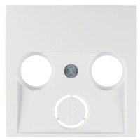 Накладка для антеної розетки 2/3 отвори, полярна білизна Berker S.1