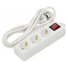 Удлинитель Sokol на 3 гнезда с заземлением и выключателем 2м (7.5.1.165703)