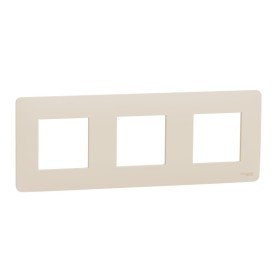 Трехместная рамка Schneider Electric Unica New NU200644 бежевая