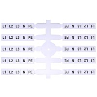 Маркировочная табличка ETI EO3 L1, L2, L3, N, PE 200шт (3901816)