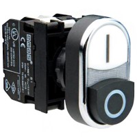 Кнопка EMAS CP102K21HB здвоєна виступаюча (1НО+1НЗ)