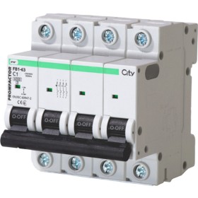 Автоматический выключатель Promfactor CITY FB1-63 4P C 1A 6кА (FB1CI4001)