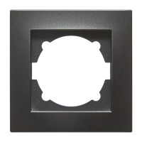 Рамка ELBI VEGA Silverline чорний металік 1-на (510-011100-271)