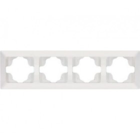 Горизонтальна 4-на рамка NE-AD ARAS 93-10-18 біла