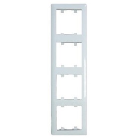 Рамка 4-кратная WL5140 Lumina-Soul, вертикальная, белая, Hager
