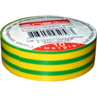 Ізолента E.Next e.tape.stand.10.yellow-green 10м жовто-зелена (s022007)