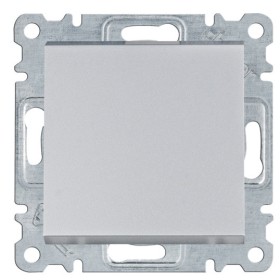 Перехресний вимикач Hager WL0032 Lumina 10АХ/230В (сріблястий)