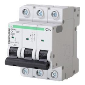 Автоматический выключатель Promfactor CITY FB1-63 3P C 4A 6кА (FB1CI3004)