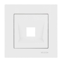 Розетка Nilson Moda біла комп'ютерна без модуля ( 21112042 )