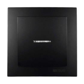 Вимикач Nilson Touran чорний мат 1кл з підсвіткою ( 24381002 )