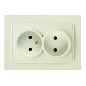 Розетка Nilson Thor кремова 2-на без заземлення ( 27121024 )