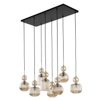 Підвісний світильник, люстра TK Lighting 11045 Sophia E14 8x10W IP20 бурштиновий