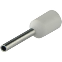 Накінечник Аско-Укрем НТ 0,5-08 ізольований білий 100шт (A0060010111)