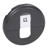 Панель розетки RJ45 Legrand Celiane графіт