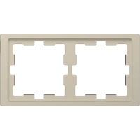 Двухместная рамка Schneider Electric D-Life MTN4020-6533 сахара