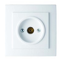Розетка Nilson Touran біла TV прохідна ( 24111028 )