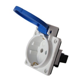 Силовой разъем E.Next e.socket.029.8.16,2Р+Z, 250В, 16А, IP44