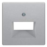 Накладка для двойной розетки UAE алюминий Berker Q.х